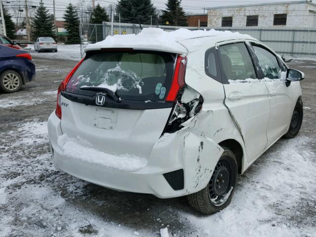 JHMGK5H57HS008973 - 2017 HONDA FIT LX WHITE photo 4