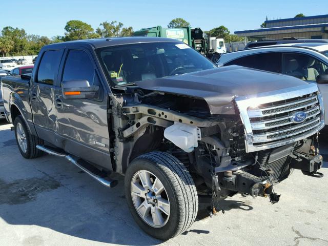 1FTFW1ET9DKE49317 - 2013 FORD F150 SUPER GRAY photo 1