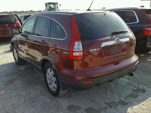 JHLRE38769C013250 - 2009 HONDA CR-V EXL RED photo 3