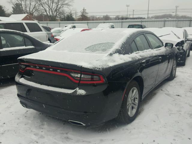 2C3CDXBG9HH595785 - 2017 DODGE CHARGER SE BLACK photo 4