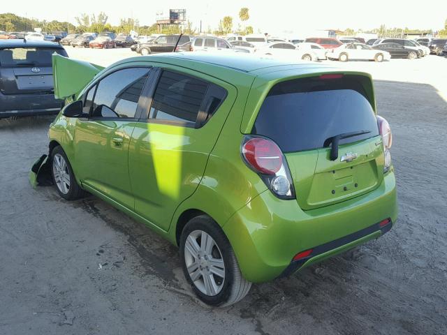 KL8CB6S97EC542006 - 2014 CHEVROLET SPARK LS GREEN photo 3