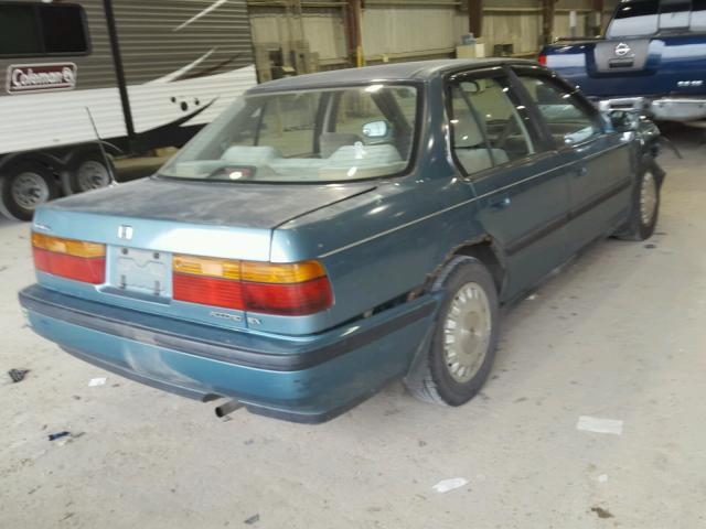 1HGCB7666MA049944 - 1991 HONDA ACCORD EX BLUE photo 4