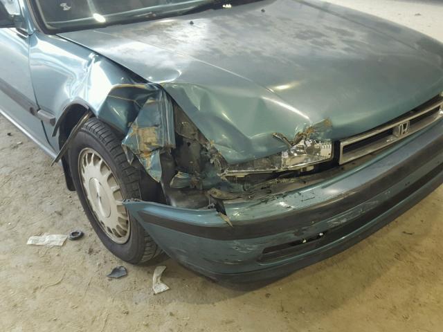 1HGCB7666MA049944 - 1991 HONDA ACCORD EX BLUE photo 9