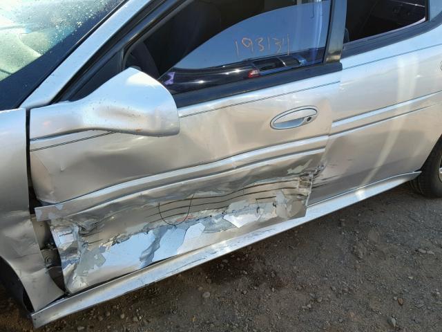 2G2WR524641197929 - 2004 PONTIAC GRAND PRIX SILVER photo 9