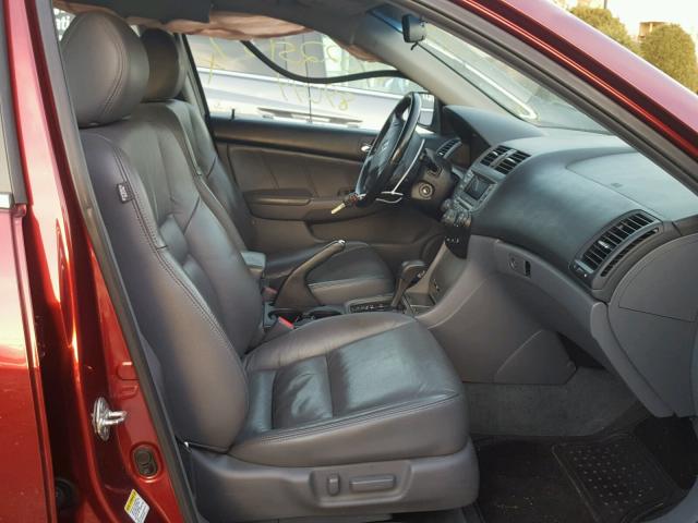 1HGCM66596A009873 - 2006 HONDA ACCORD EX BURGUNDY photo 5