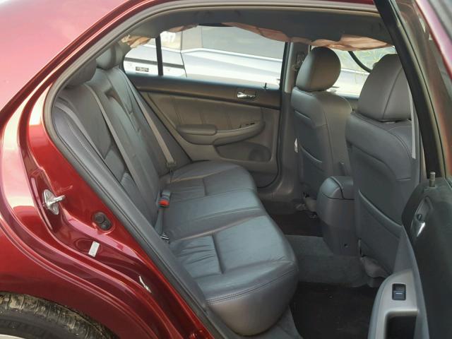 1HGCM66596A009873 - 2006 HONDA ACCORD EX BURGUNDY photo 6