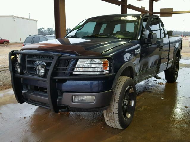 1FTPX14574NB82892 - 2004 FORD F150 BLUE photo 2