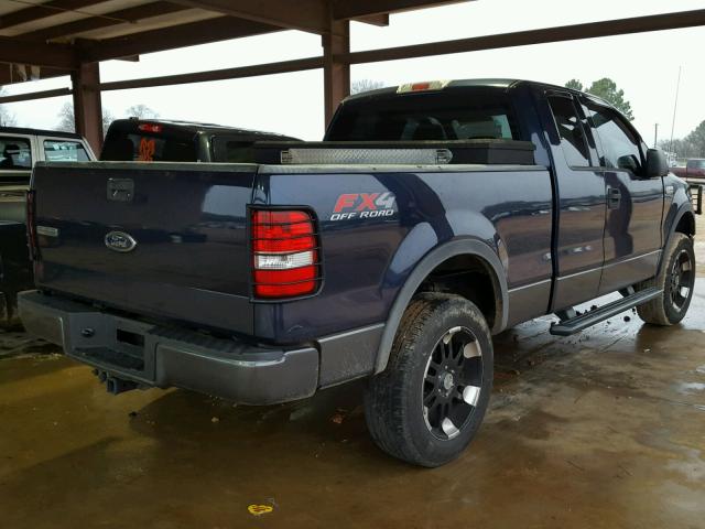 1FTPX14574NB82892 - 2004 FORD F150 BLUE photo 4