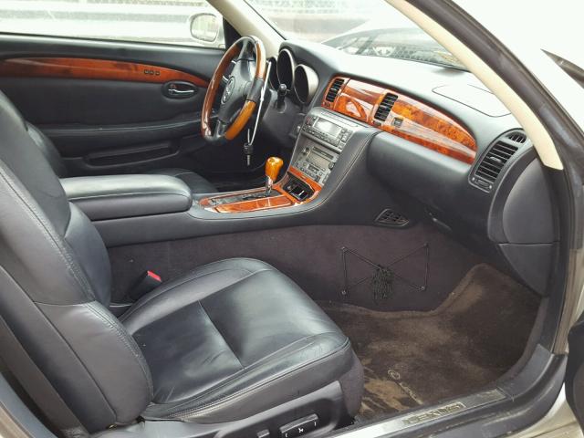 JTHFN48Y940050638 - 2004 LEXUS SC 430 SILVER photo 5