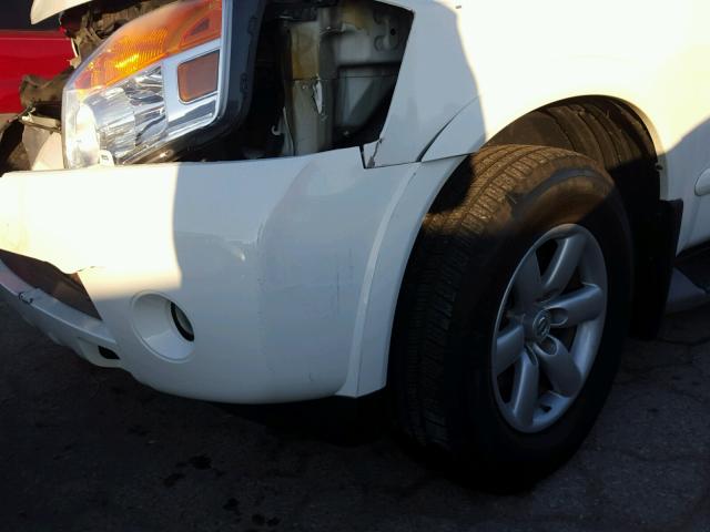 5N1AA0NC1AN623034 - 2010 NISSAN ARMADA SE WHITE photo 9