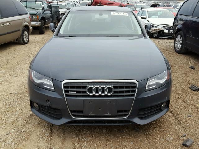 WAUFFAFL7BA113941 - 2011 AUDI A4 PREMIUM GRAY photo 9