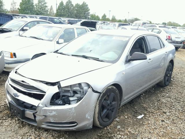 1G1ZG57B08F254803 - 2008 CHEVROLET MALIBU LS SILVER photo 2