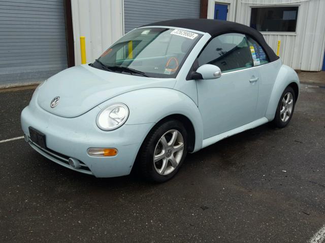 3VWCD31Y54M341742 - 2004 VOLKSWAGEN NEW BEETLE 蓝色 照片 2
