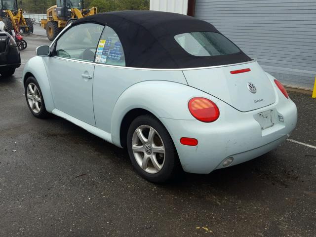 3VWCD31Y54M341742 - 2004 VOLKSWAGEN NEW BEETLE 蓝色 照片 3