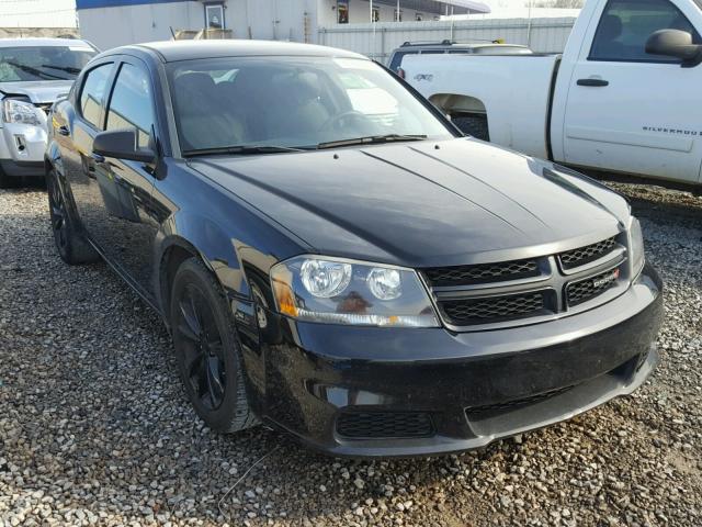 1C3CDZAB6EN182873 - 2014 DODGE AVENGER SE BLACK photo 1