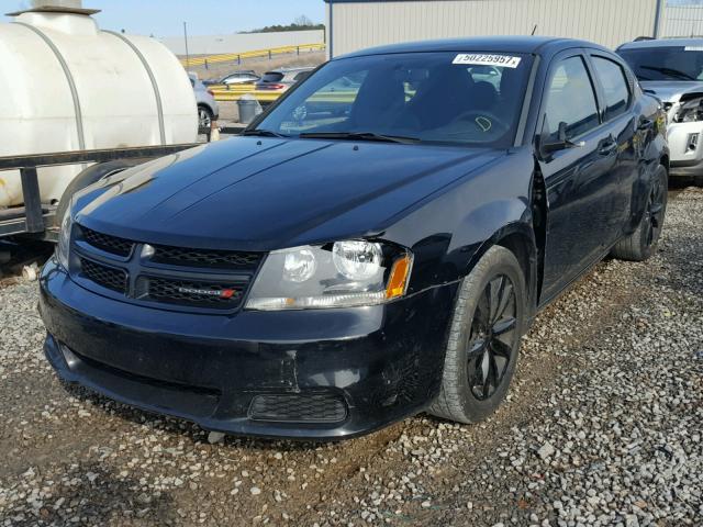 1C3CDZAB6EN182873 - 2014 DODGE AVENGER SE BLACK photo 2