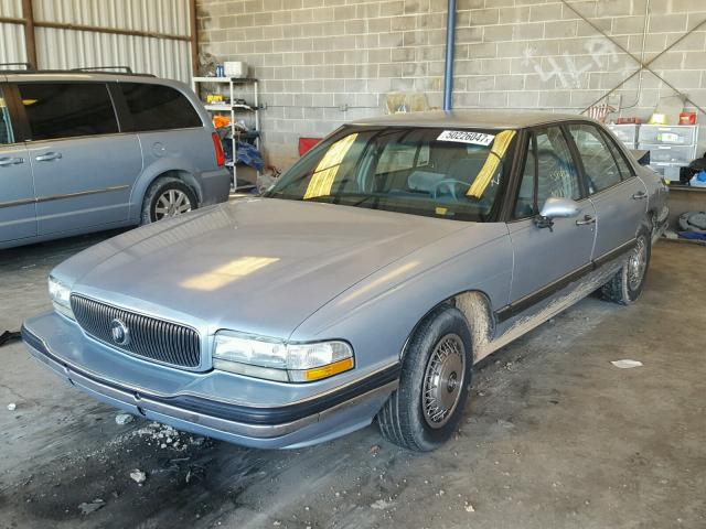 1G4HP52L0RH551929 - 1994 BUICK LESABRE CU BLUE photo 2