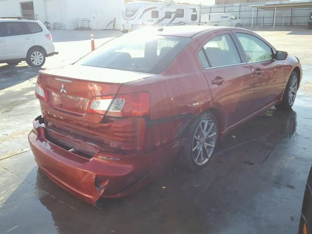 4A32B3FF0CE011925 - 2012 MITSUBISHI GALANT ES RED photo 4