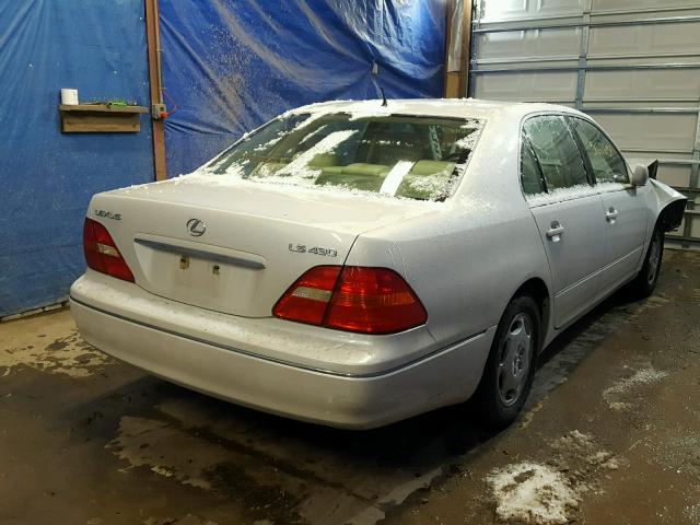 JTHBN30F310045000 - 2001 LEXUS LS 430 WHITE photo 4