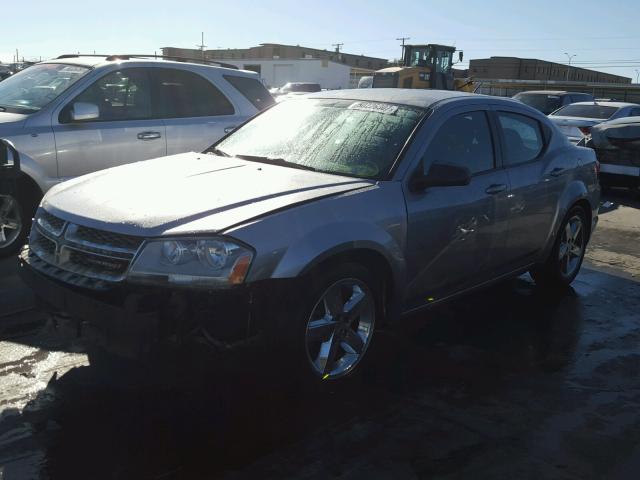 1C3CDZAB9DN564314 - 2013 DODGE AVENGER SE GRAY photo 2