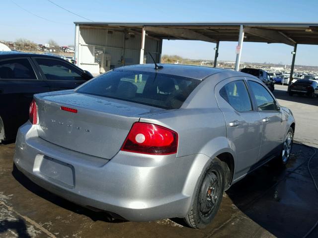 1C3CDZAB9DN564314 - 2013 DODGE AVENGER SE GRAY photo 4