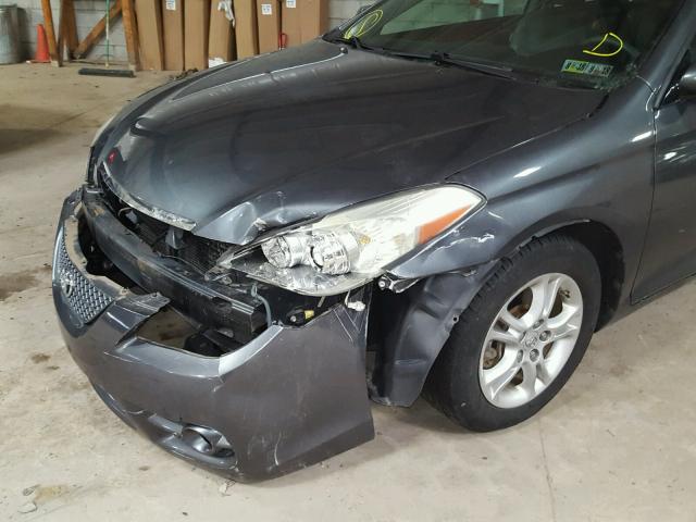 4T1CE30P87U758938 - 2007 TOYOTA CAMRY SOLA GRAY photo 9