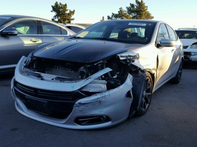 1C3CDFBA9DD345153 - 2013 DODGE DART SXT SILVER photo 2