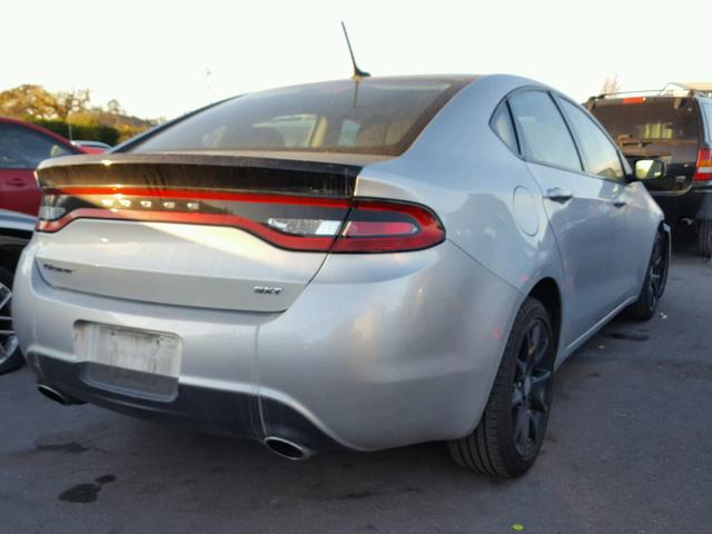 1C3CDFBA9DD345153 - 2013 DODGE DART SXT SILVER photo 4