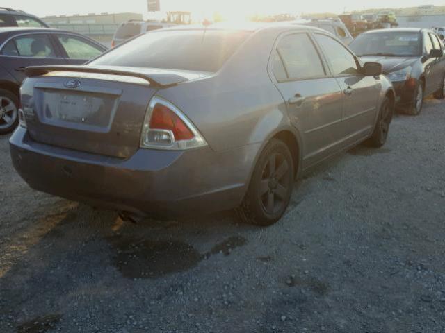 3FAHP07Z37R245300 - 2007 FORD FUSION SE GRAY photo 4