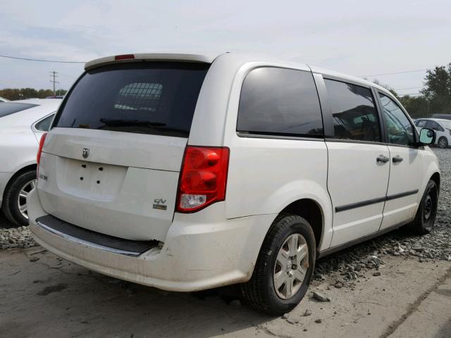 2C4JDGAG9CR378258 - 2012 DODGE RAM VAN WHITE photo 4