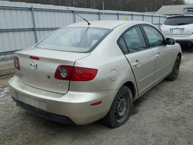 JM1BK12F361545722 - 2006 MAZDA 3 I GOLD photo 4