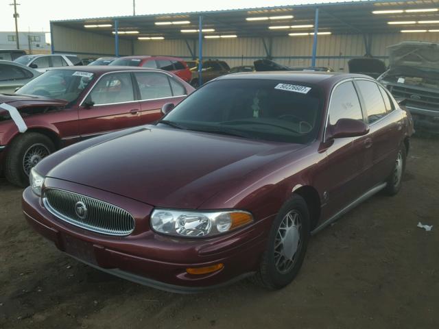 1G4HR54K6YU242891 - 2000 BUICK LESABRE LI MAROON photo 2