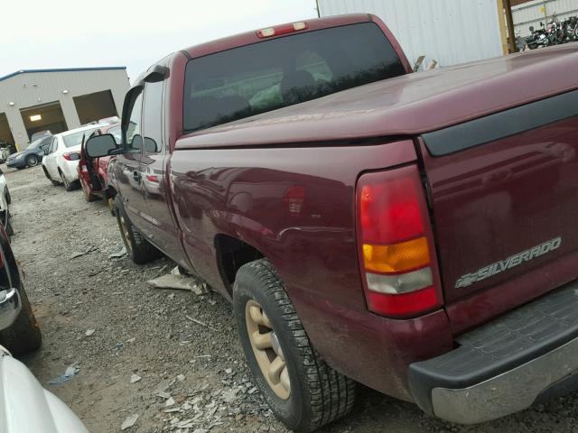 2GCEC19V321397258 - 2002 CHEVROLET SILVERADO MAROON photo 3