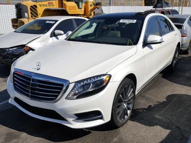 WDDUG8CB6GA203767 - 2016 MERCEDES-BENZ S 550 WHITE photo 2