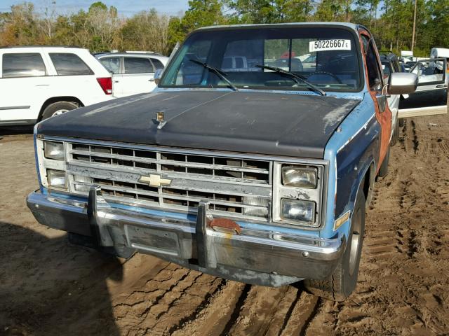 1GCDR14H0HF332915 - 1987 CHEVROLET R10 BLUE photo 10