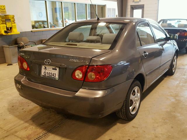 2T1BR32E97C726867 - 2007 TOYOTA COROLLA CE GRAY photo 4