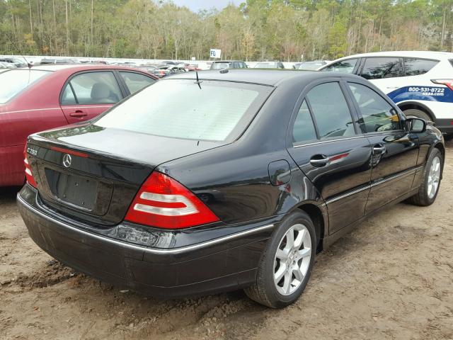 WDBRF54H87F860091 - 2007 MERCEDES-BENZ C 280 BLACK photo 4