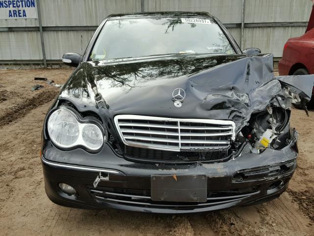 WDBRF54H87F860091 - 2007 MERCEDES-BENZ C 280 BLACK photo 9