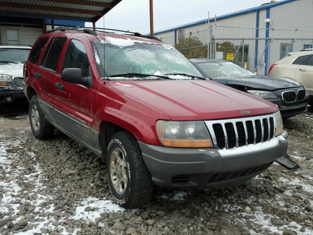 1J4GW48S91C701317 - 2001 JEEP GRAND CHER RED photo 1