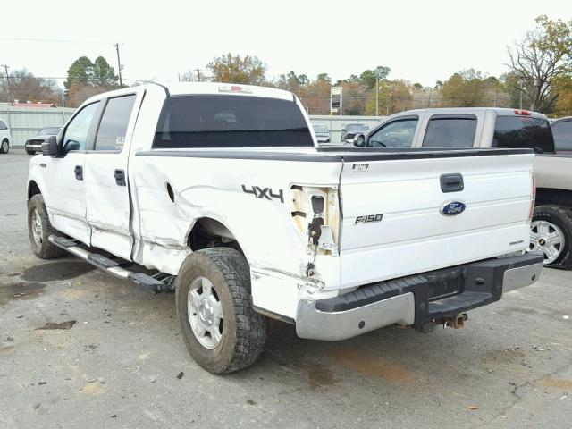 1FTFW1EF0BFC28091 - 2011 FORD F150 SUPER WHITE photo 3