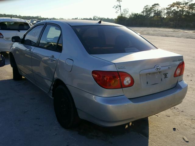 1NXBR32EX4Z242801 - 2004 TOYOTA COROLLA CE SILVER photo 3