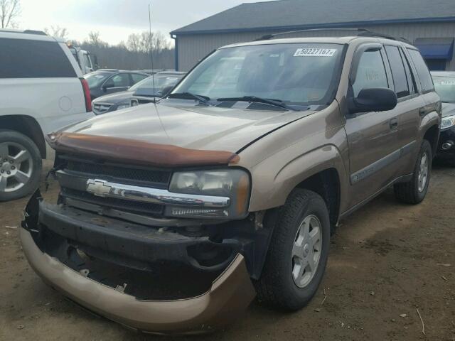 1GNDS13S732152484 - 2003 CHEVROLET TRAILBLAZE BROWN photo 2