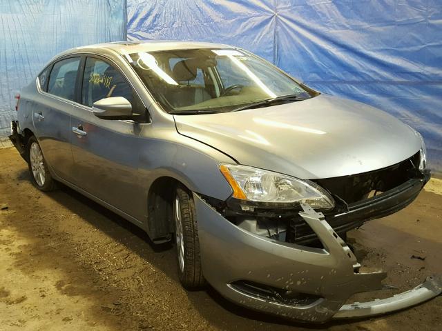 3N1AB7AP7EL623938 - 2014 NISSAN SENTRA S SILVER photo 1