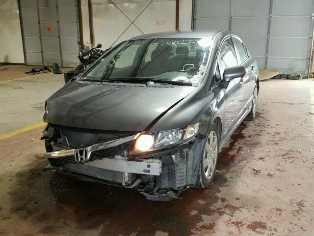 19XFA16529E036082 - 2009 HONDA CIVIC LX GRAY photo 2