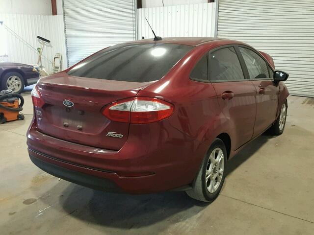 3FADP4BJ3FM179110 - 2015 FORD FIESTA SE MAROON photo 4