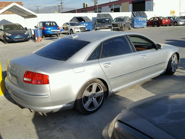 WAUML44E95N015691 - 2005 AUDI A8 L QUATT SILVER photo 4