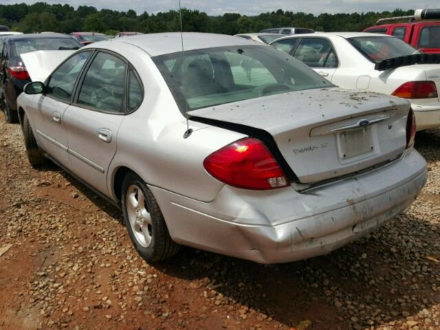 1FAHP53U41A164220 - 2001 FORD TAURUS SE SILVER photo 3