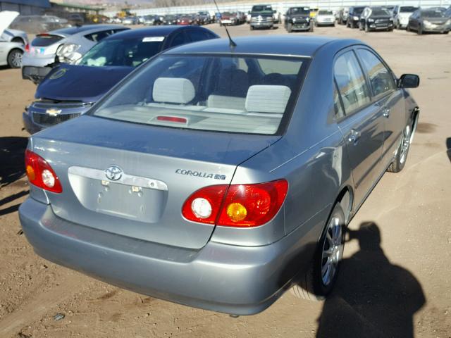 1NXBR32E04Z194905 - 2004 TOYOTA COROLLA CE GRAY photo 4