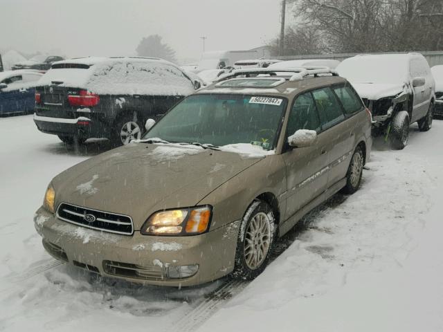 4S3BH6456Y7304169 - 2000 SUBARU LEGACY GT TAN photo 2