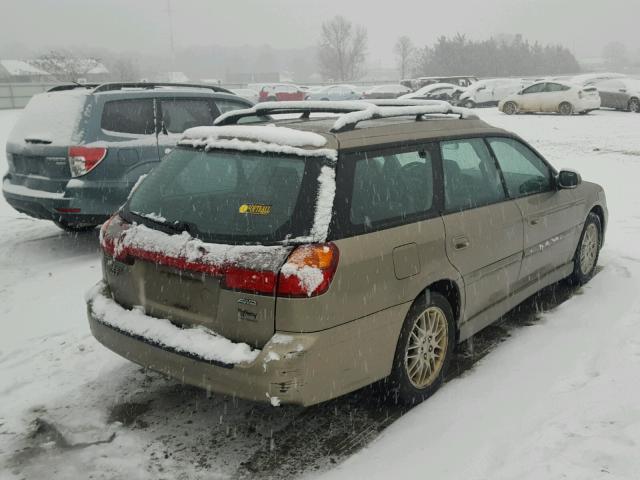 4S3BH6456Y7304169 - 2000 SUBARU LEGACY GT TAN photo 4